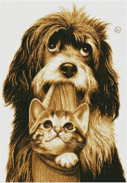Dog Cross Stitch Pattern (PDF + XSD)