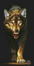 Wolf Cross Stitch Pattern (PDF + XSD)