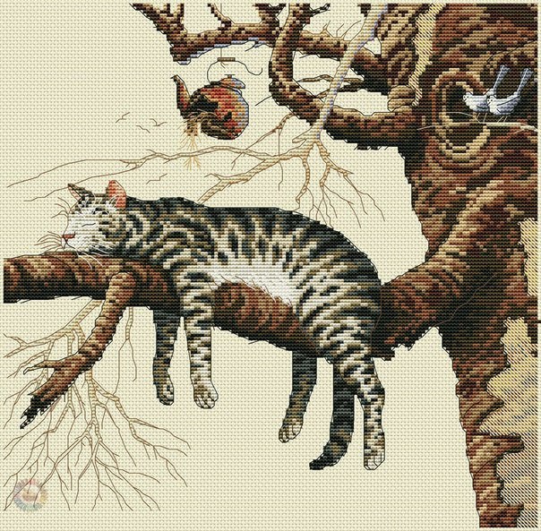 Cat Cross Stitch Pattern (PDF + XSD)