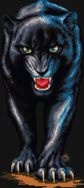 Panther Cross Stitch Pattern (PDF + XSD)