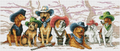 Glamorous dogs Cross Stitch Pattern (PDF + XSD)