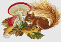 Squirrel Cross Stitch Pattern (PDF + XSD)