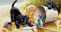 Puppies on the river Cross Stitch Pattern (PDF + XSD)
