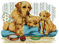 A family of dogs Cross Stitch Pattern (PDF + XSD)