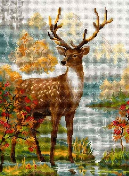 Deer Cross Stitch Pattern (PDF + XSD)