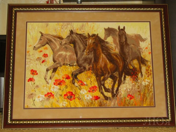 Horses Cross Stitch Pattern (PDF + XSD)