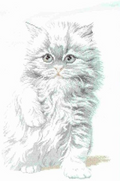 Kitten Cross Stitch Pattern (PDF + XSD)