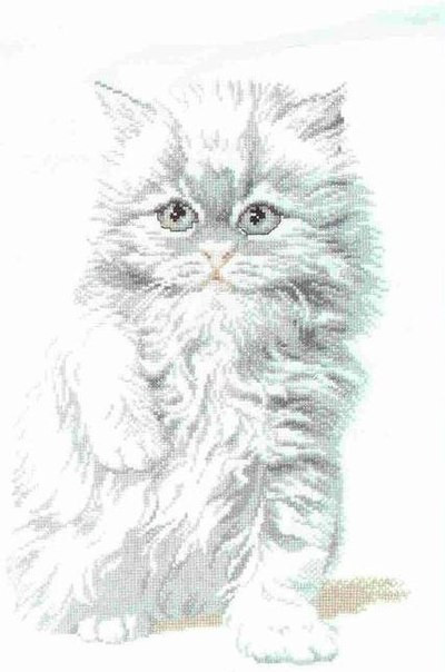 Kitten Cross Stitch Pattern (PDF + XSD)