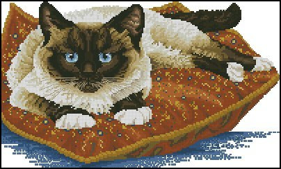 Cat Cross Stitch Pattern (PDF + XSD)