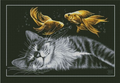 Gray kitten Cross Stitch Pattern (PDF + XSD)