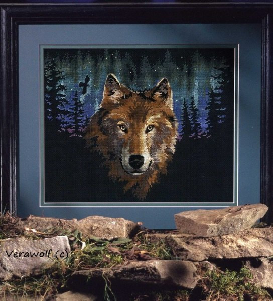 Wolf Cross Stitch Pattern (PDF + XSD)