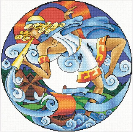 Wind Cross Stitch Pattern (PDF + XSD)