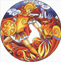 Fire Cross Stitch Pattern (PDF + XSD)