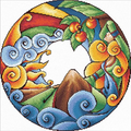 Earth Cross Stitch Pattern (PDF + XSD)
