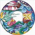 Water Cross Stitch Pattern (PDF + XSD)