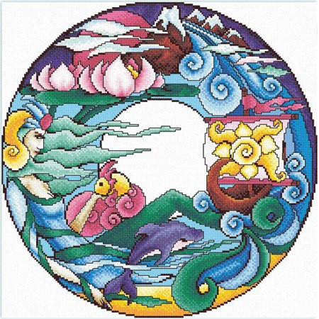Water Cross Stitch Pattern (PDF + XSD)