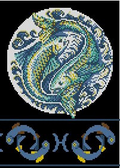 Pisces Cross Stitch Pattern (PDF + XSD)