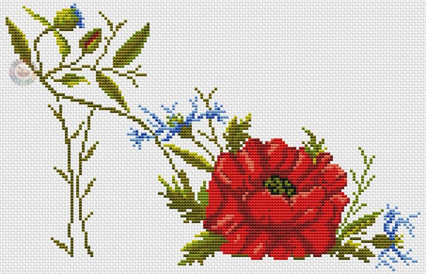 A Slipper Cross Stitch Pattern (PDF + XSD)