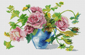 Pink Peonies Cross Stitch Pattern (PDF + XSD)