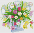 Tulips Cross Stitch Pattern (PDF + XSD)