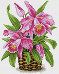 Tropical Flowers Cross Stitch Pattern (PDF + XSD)