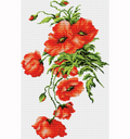Scarlet Poppies Cross Stitch Pattern (PDF + XSD)