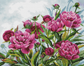 Elegant Peonies Cross Stitch Pattern (PDF + XSD)