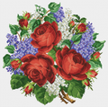 Lush Roses Cross Stitch Pattern (PDF + XSD)