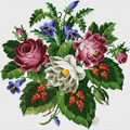 Roses Medallion Cross Stitch Pattern (PDF + XSD)