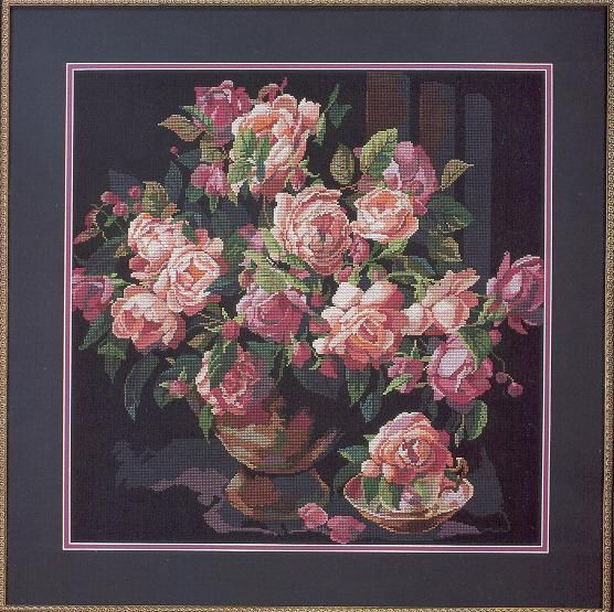 Rose Garden Cross Stitch Pattern (PDF + XSD)