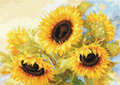 Sunflower Bouquet Cross Stitch Pattern (PDF + XSD)