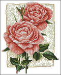 Morning Roses Cross Stitch Pattern (PDF + XSD)