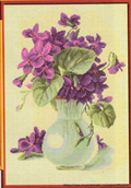 Purple Violets Cross Stitch Pattern (PDF + XSD)