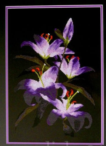 Night Lilies Cross Stitch Pattern (PDF + XSD)