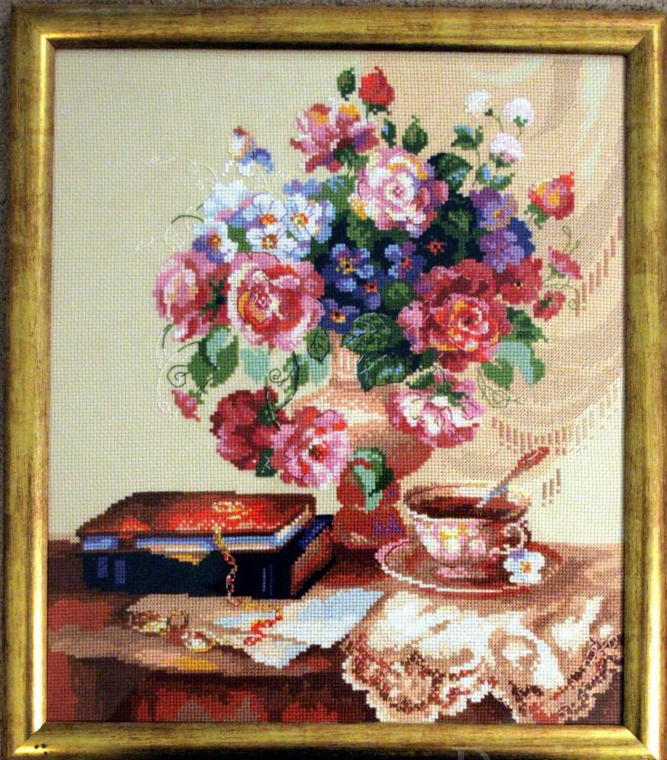 Flower Sketch Cross Stitch Pattern (PDF + XSD)