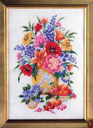 Bright Garden Cross Stitch Pattern (PDF + XSD)