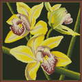Yellow Orchids Cross Stitch Pattern (PDF + XSD)