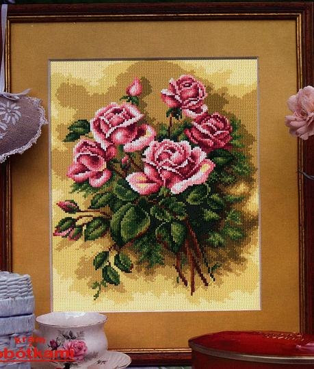 Autumn Roses Cross Stitch Pattern (PDF + XSD)
