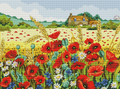 Red Poppy Field Cross Stitch Pattern (PDF + XSD)