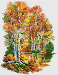 Golden Autumn Cross Stitch Pattern (PDF + XSD)
