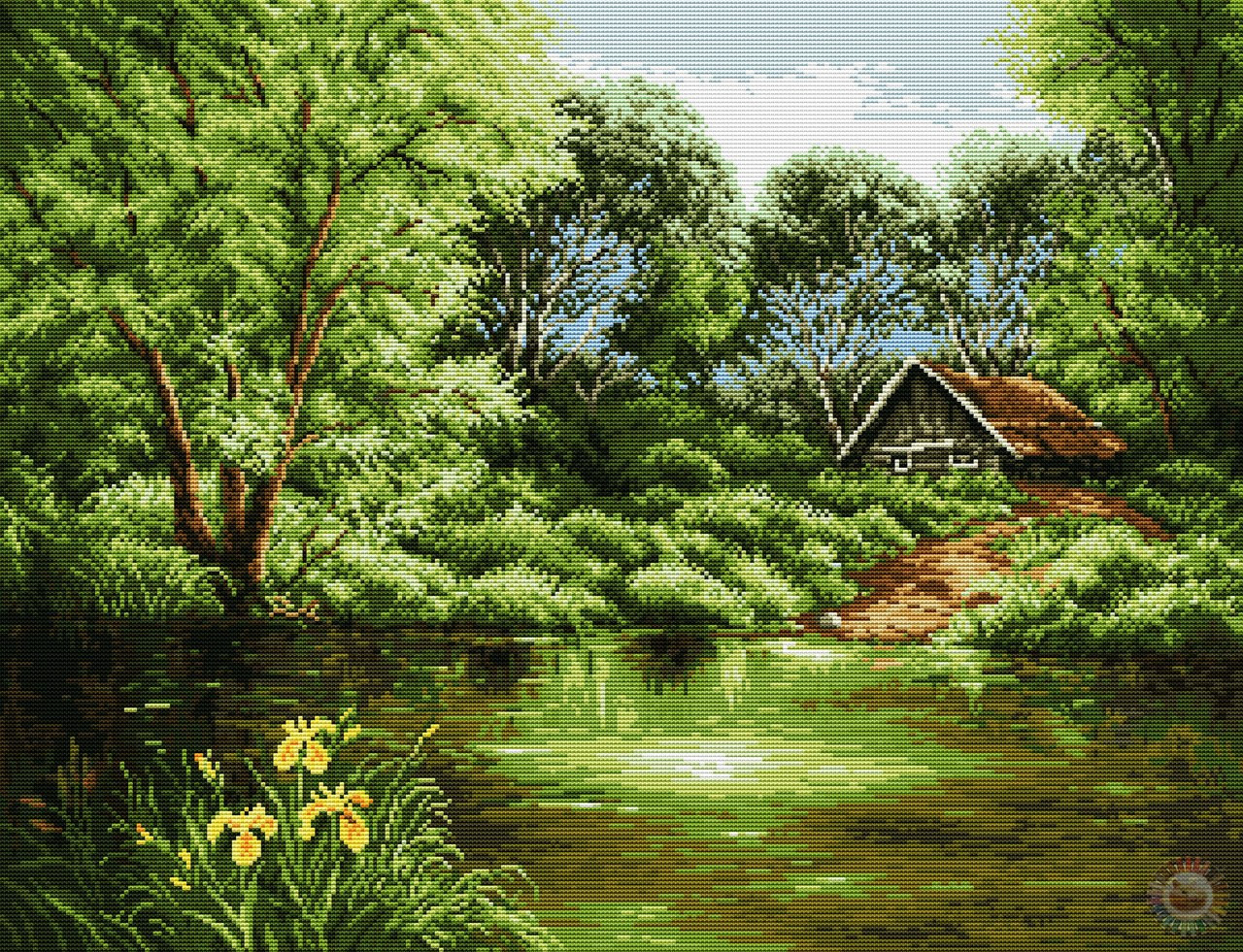 By the Pond Cross Stitch Pattern (PDF + XSD)