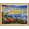 Evening Town on the Shore Cross Stitch Pattern (PDF + XSD)