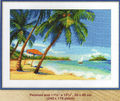 Azure Sea Shore Cross Stitch Pattern (PDF + XSD)