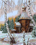 Church in the Morning Cross Stitch Pattern (PDF + XSD)