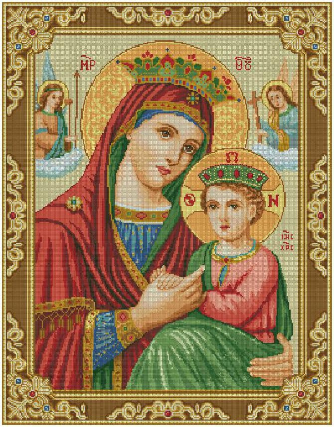 Our Lady of Perpetual Help Cross Stitch Pattern (PDF + XSD)