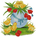 Easter Baby Chicks Cross Stitch Pattern (PDF + XSD)