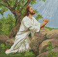 Jesus Prays Cross Stitch Pattern (PDF + XSD)
