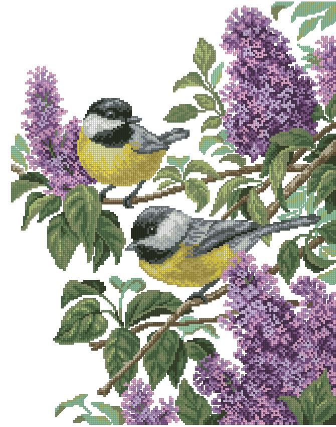 Magic Lilac Cross Stitch Pattern (PDF + XSD)