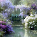 Pastel Masterpieces. Pastel Garden in Giverny Cross Stitch Pattern (PDF + XSD)