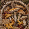 Seasonal Treasures. Forest Mushrooms Cross Stitch Pattern (PDF + XSD)